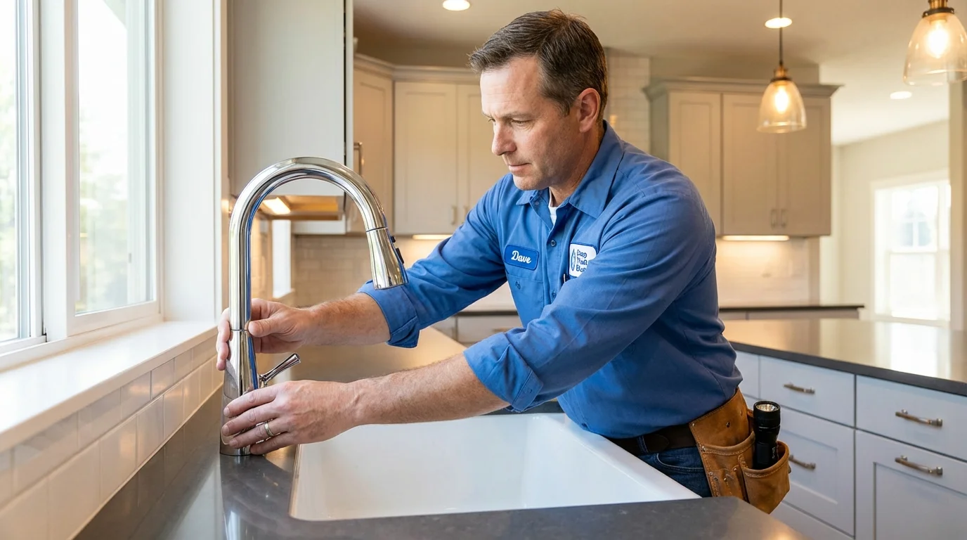 Kitchen faucet installation by Johns Plumbing LLC in Refugio